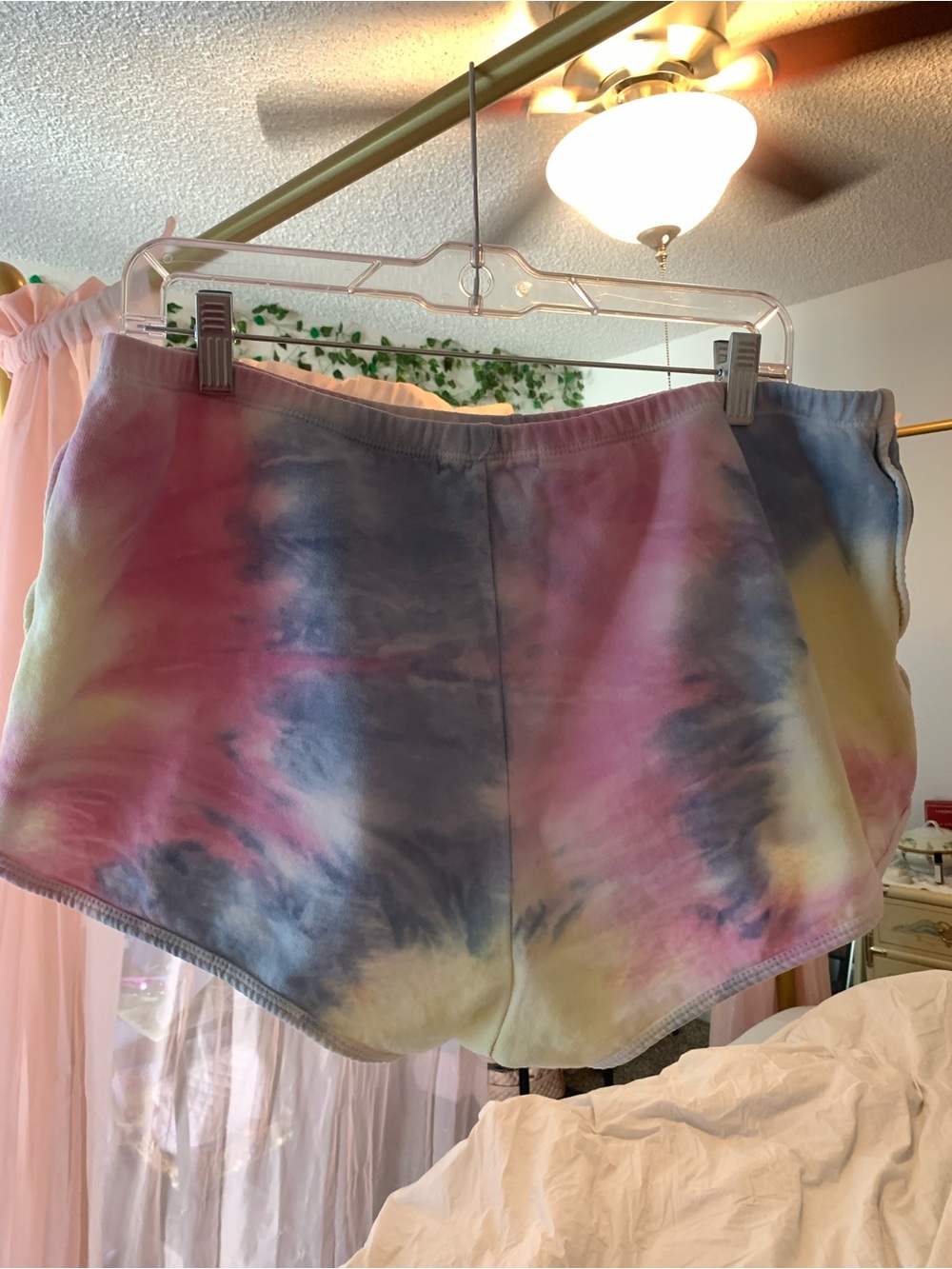 Vans Tie-Dye Athletic Lounge Shorts - Pink, Blue, Yellow - Picture 3 of 5